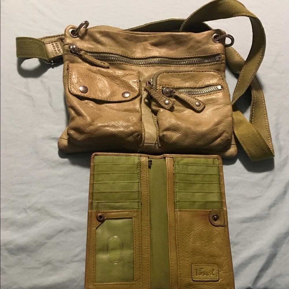 Fossil crossbody and wallet
